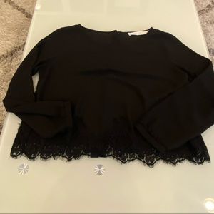 black lace blouse
